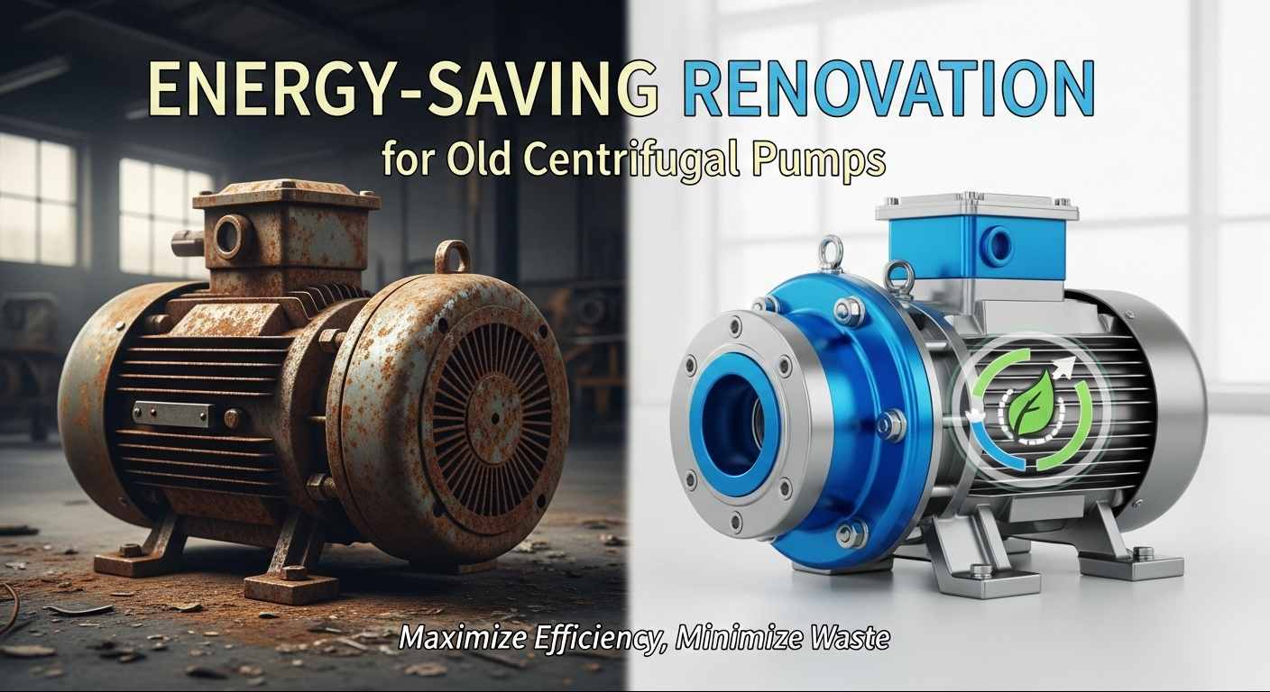 Energisparende renovering for gamle sentrifugalpumper