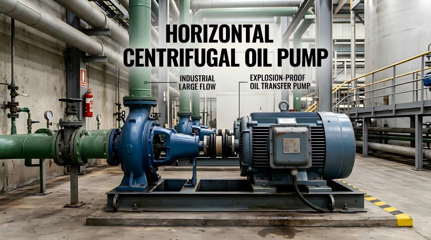 Horisontal sentrifugal oljepumpe Industriell storstrøm eksplosjonssikker oljeoverføringspumpe
