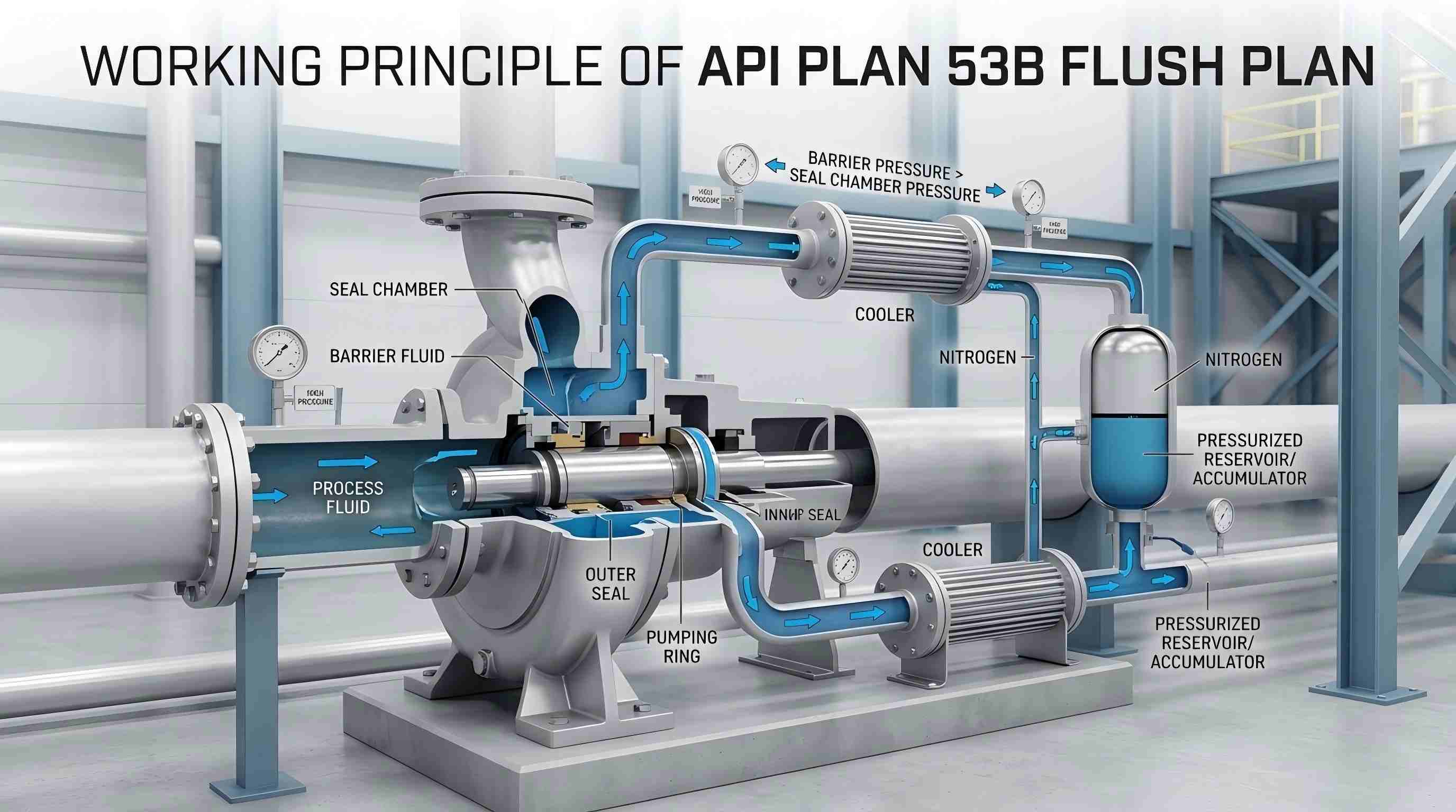 Arbeidsprinsipp for API PLAN 53B Flush Plan